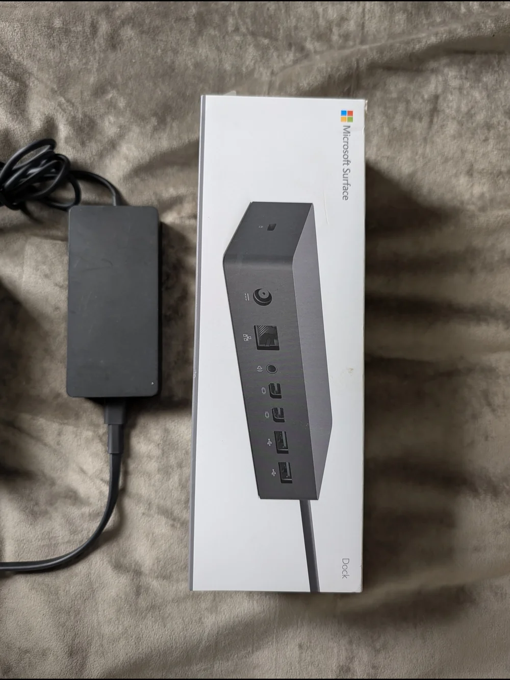 Microsoft Surface Dock in Black and White Packaging